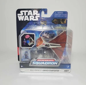 STAR WARS Micro Galaxy Squadron 1-inch Asajj Ventress Ginivex Starfighter #0011 - Picture 1 of 2