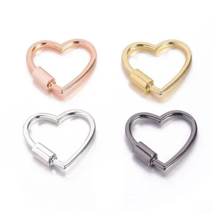 Metal Heart Design Detachable Buckle Clip for Handbag Straps Lanyard Making - Zdjęcie 1 z 14