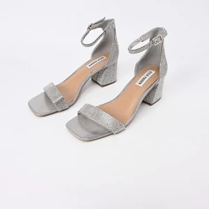 Steve Madden - Sandalette Strass - Gr.38- Silber - Hochzeit Silvester - NEU - Bild 1 von 10
