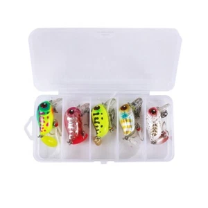 Effective Trout Minnow Jigging Bait 6cm Crankbait Fishing Lure Set of 5 - Picture 1 of 19