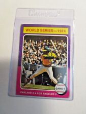 1975 Topps Reggie Jackson 1974 World Series A's Dodgers #461