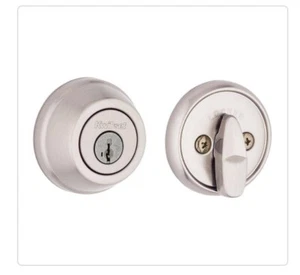 Kwikset Single Deadbolt Satin Nickel 97800-216🔥 - Picture 1 of 1