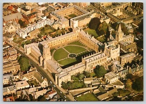 Cartolina Veduta Aerea Cristo Chiesa Cattedrale Oxford Inghilterra - Foto 1 di 2