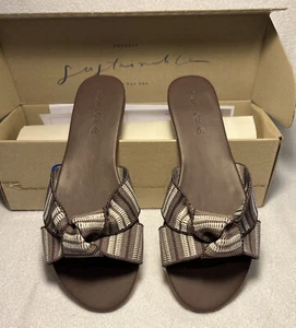 Rothy's Taupe THE KNOT SANDAL Twist Slide * SIZE 10 * Retired - Brand New w/Box - Picture 1 of 12