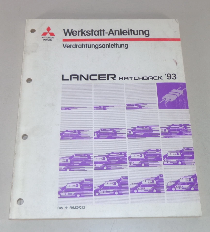 Manual de Taller Mitsubishi Lancer Hatchback Eléctrico Diagramas Cableado Año 93 - Imagen 1 de 1