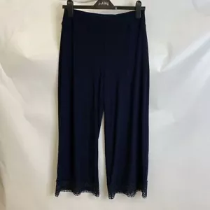 JOSEPH RIBKOFF Pull-On Culotte Pants Women's Size 10 Blue 242134 - Picture 1 of 6