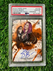 Sasha Banks Auto 2018 Topps WWE Undisputed Autograph Card #45/99 PSA 10 Gem Mint