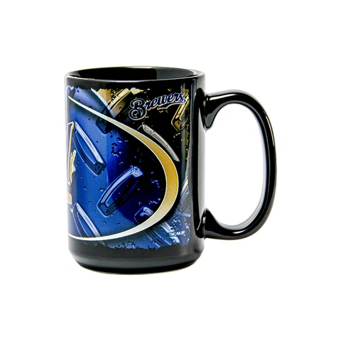 MLB Milwaukee Brewers Diamond Plate Design 15 OZ Ceramic Mug Cover