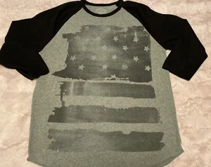 Camicia raglan American Eagle Outfitters bandiera grande - Foto 1 di 5