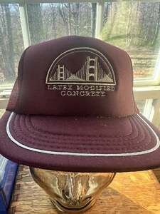Hormigón modificado de látex - granate - gorra de camionero Snapback - Imagen 1 de 11