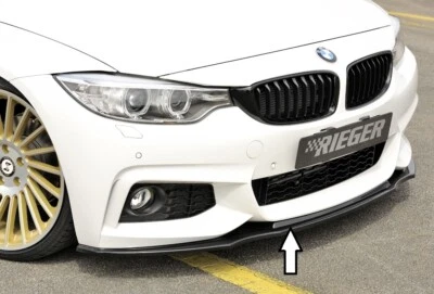 Rieger Spoilerlippe für BMW 4er F32 F33 F36 Frontspoiler Schwert Lippe schwarzgl - Bild 1 von 4