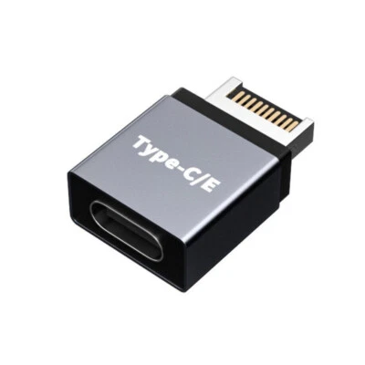 Type-E Male to Type-C USB-C Female Adapter For Computer Front Motherboard - Image 1 of 4