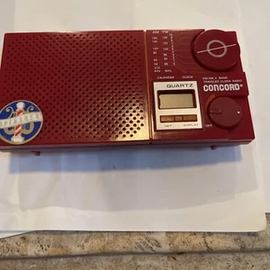 Concord Travel Alarm Clock Radio AM / FM 2 Band , Vintage - Picture 1 of 6