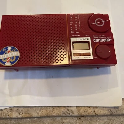 Concord Travel Alarm Clock Radio AM / FM 2 Band , Vintage - Image 1 of 4