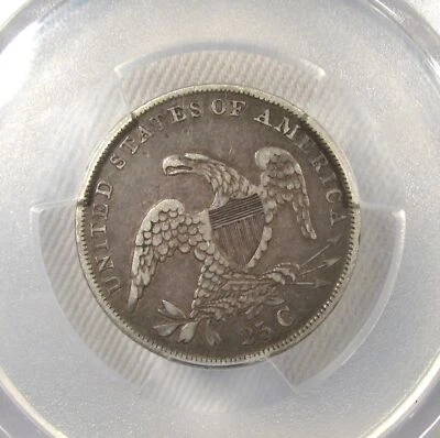 1837 Silver Capped Bust Quarter B-1 PCGS XF40 Shield AQ325 - Image 1 of 4