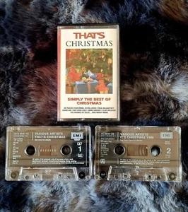 THAT'S CHRISTMAS Simply The Best Double Cassette Tape 7243 8 36451 4 5 EMI 1995 - Picture 1 of 4