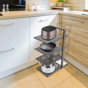Estante para ollas y sartenes de 4 plantas, organizador de ollas, organizador de ollas de cocina - Imagen 1 de 11