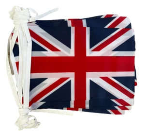 Union Jack Flag Bunting 20 Polyester UK Flags - Picture 1 of 5