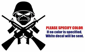 Iron Maiden Skull Graphic Die Cut decal sticker Car Truck Boat Window 6" - Picture 1 of 3