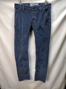 Men's Jacob Cohen Style 613 Comf Corduroy Blue Pants Trousers Size 33 - Picture 1 of 14