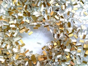 VTG 144 CLEAR RHINESTONE CUT FLAT BACK BEVEL CABOCHONS Germany 5X2.5mm #060116f - Picture 1 of 5