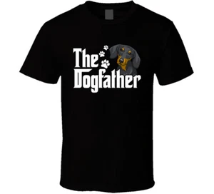 Dachshund The Dogfather Father's Day T Shirt - Picture 1 of 2
