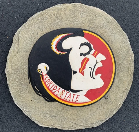 FLORIDA STATE UNIVERSITY OSCEOLA FSU STEPPING STONE WALL PLAQUE, LICENSED, NEW Cover