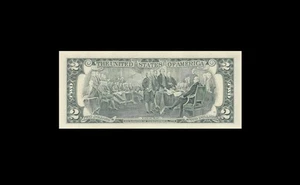 1995 UNITED STATES DECLARATION OF INDEPENDENCE NOTE $2 "ATLANTA" (( GEM UNC )) - Picture 1 of 2