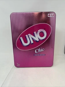 Uno card game Chic pink tin special edition Mattel - Picture 1 of 3