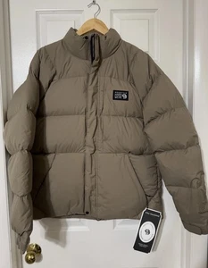 Mountain Hardwear Men's Medium Full-Zip Insulated NEVADAN DOWN JACKET Dark Tan - Picture 1 of 14