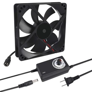 120mm x 25mm 110V 220V AC Powered Cooling Fan with Speed Controller 1225 - Picture 1 of 7