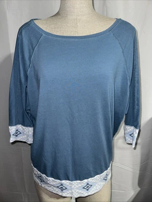 Pendleton Shirt 3/4 Sleeve Women’s Size M Blue  - Image 1 of 4