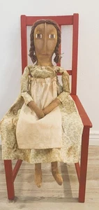 BLANK Doll Body, Primitive Unfinished Cloth Fabric Doll Making Supply Craft - Picture 1 of 7