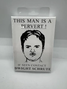 The Office Dwight Schrute Pervert 7x5 Deko Gemälde gewickelt Leinwand - Bild 1 von 3