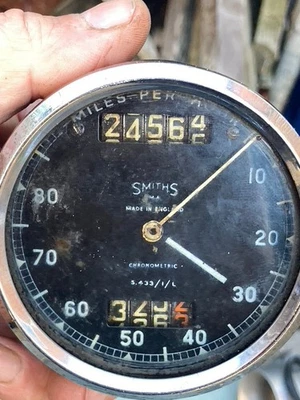 Vintage Smiths 85 MPH chronometric Speedometer S433/1/L not working for spares - Image 1 of 4