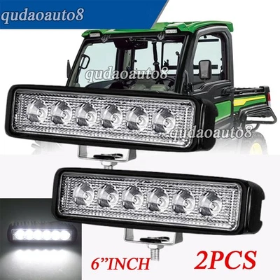 Barra de luz de trabajo LED 6" PULGADAS Fit John Deere Gators 835M, 865M, 865R 12V 2PCS 6" PULGADAS Foto 1 de 4