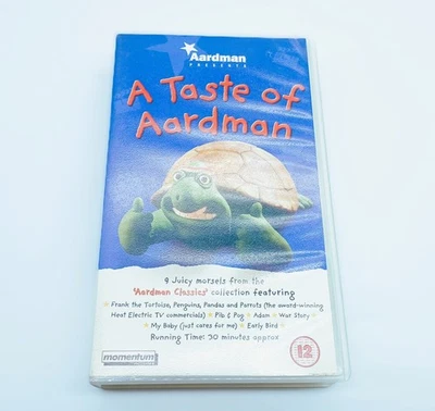 AARDMAN PRESENTS A TASTE OF AARDMAN VHS VIDEO CASSETTE TAPE - Image 1 of 4