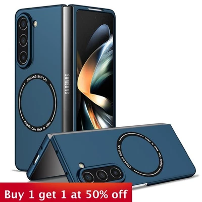 Magnetic Folding Phone Case Cover For Samsung Galaxy Zfold 6 5 4 3 ZFILP 3 4 5 6 - Image 1 of 4