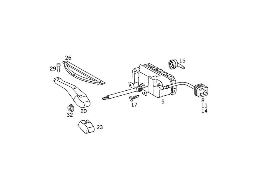 Limpiaparabrisas original Mercedes-Benz 140-820-00-45 Foto 1 de 1