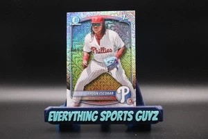 2025 Bowman - Chrome Prospects 1st Aroon Escobar #BCP-65 (RC) Mojo Refractor - Picture 1 of 2