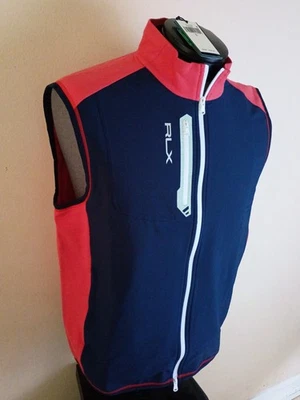Ralph Lauren RLX Vest Full Zip Windbreaker Performance Wicking - NWT Large $168 - Image 1 of 4