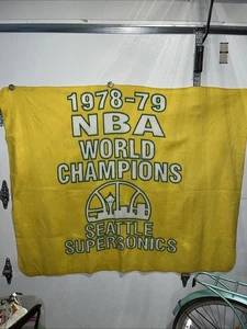Manta Seattle SuperSonics Vintage 1978 79 Campeones del Mundo NBA - Imagen 1 de 4