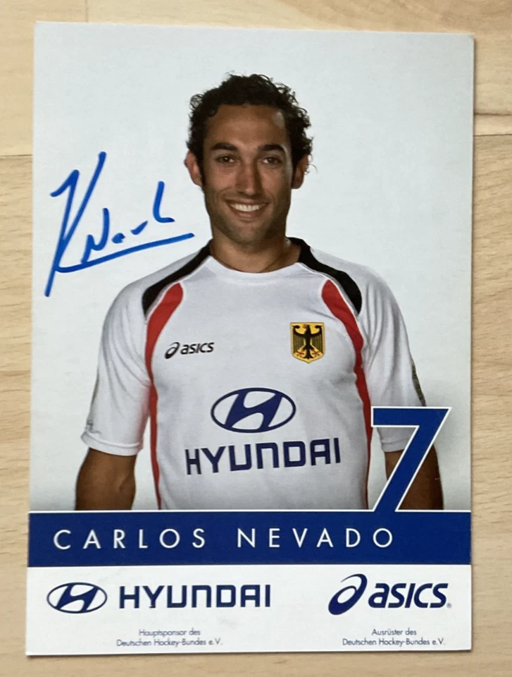 Carlos Nevado original signierte Autogrammkarte Hockey Nationalspieler OS 2008 - Bild 1 von 1