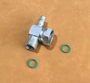 Compressor Adapter for Sanden Tecumseh & York 209/210 w/ 13mm Service Port - Picture 1 of 2
