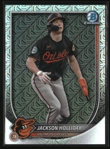 Mega refractor cromado Bowman 2025 Jackson Holliday #77 Baltimore Orioles - Imagen 1 de 2