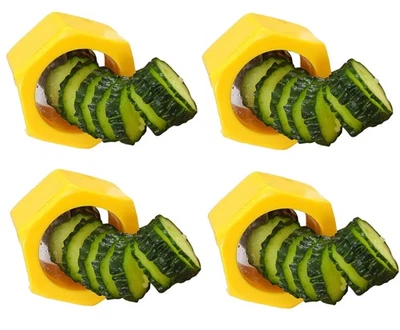 4er Set Gurkenreibe Spiralschneider Gemüseschneider Gurkenschneider Gurkenhobel - Bild 1 von 4