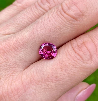 Tourmaline Fuchsia pink 2.77Ct natural Loose gemstone, Oval cut, Origin Nigeria - Image 1 of 4