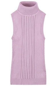 Socal Look Women's Sleeveless Turtleneck Sweater Top in Stretchable Viscose - Picture 1 of 126