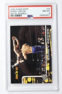 2002 Fleer WWF Royal Rumble #14 Randy Orton RC Rookie PSA 8 NM-MT - Picture 1 of 3