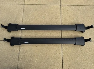 Thule Wingbar Edge Black Roof Bar / Rack - Porsche Taycan Cross / Sport Turismo - Picture 1 of 5